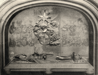 401832 Afbeelding van de graftombe van Frederik van Baden, bisschop van Utrecht (1496-1516) in de Stiftskirche te ...